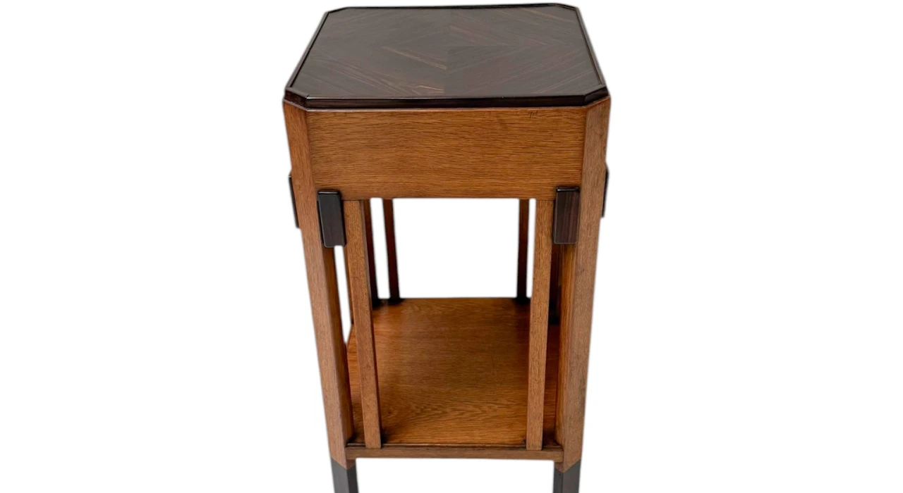 Art Deco Modernist Pedestal by Anton Lucas for N.V. Meubelkunst Leiden, 1920s